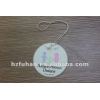 recycled paper with braided hangtag for germent