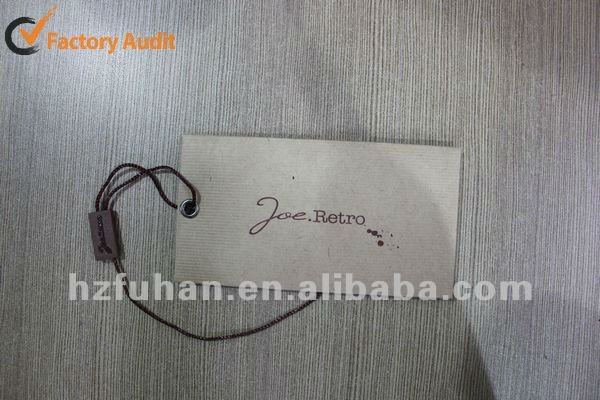 Clothing kraft paper tags labels