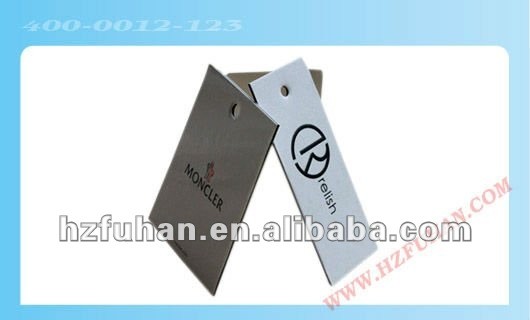 white main size labels clothing hang tag