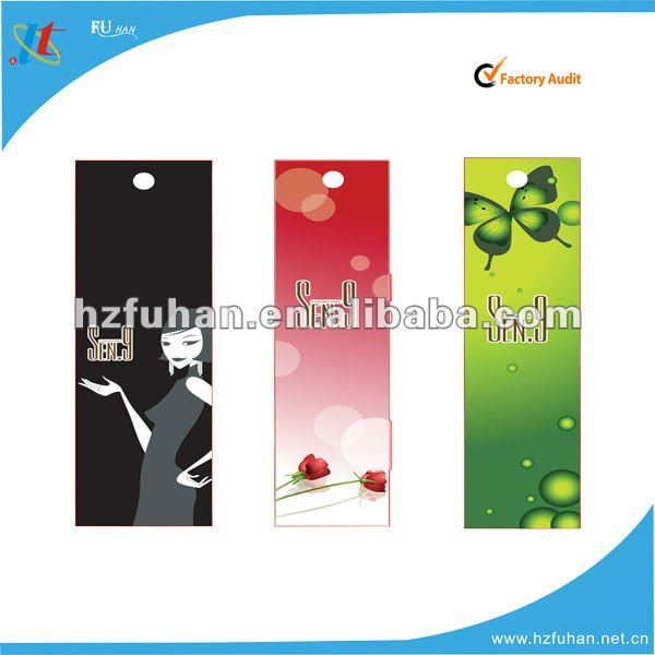 changeable color clothing hang tag