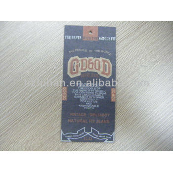 hangtags manufacturers customized jeans tag
