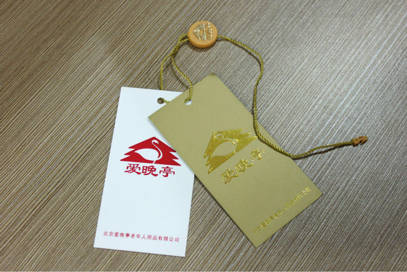 Paper garment hang tags