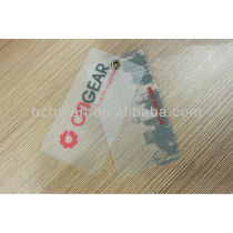 hangtags manufacturers customized transparent pvc card