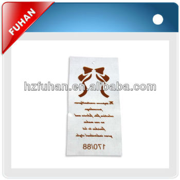 size hang tag for swimwear clothing