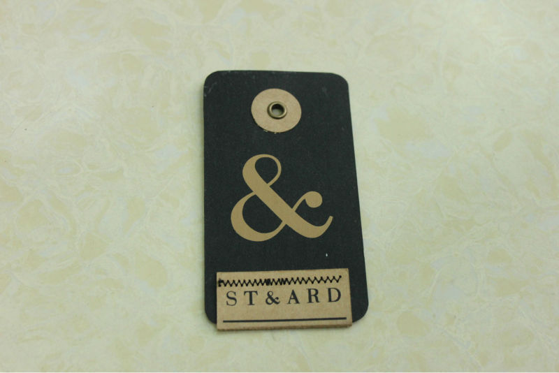 kraft paper tag with cotton string for garments and button bag