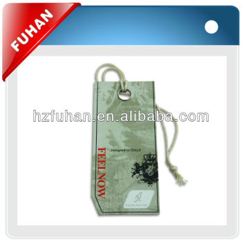 woodfree paper colorful hang paper tags for clothing