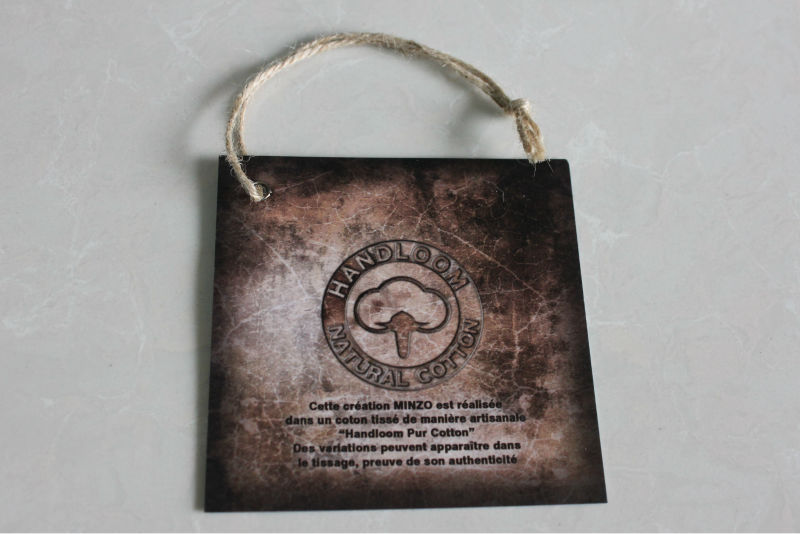 A series of canvas hangtags