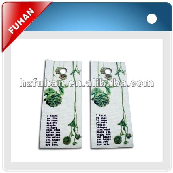 Provide embossed hang plastic tag of high quality
