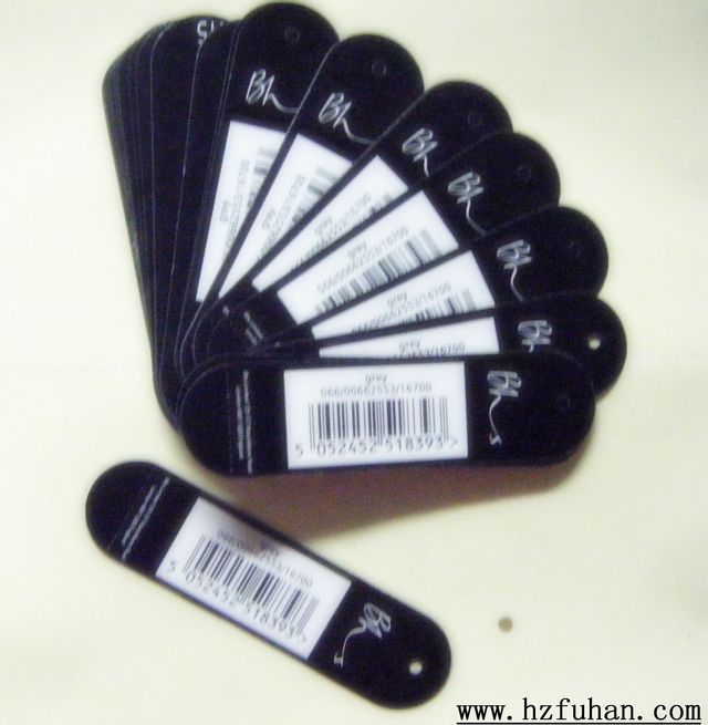 Garment hangtags with string