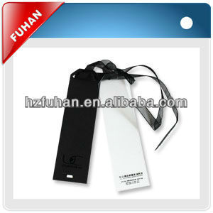 Newest design directly factory hang tag with plastic cord