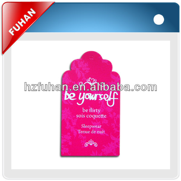 Newest design directly factory paper swing tag designer