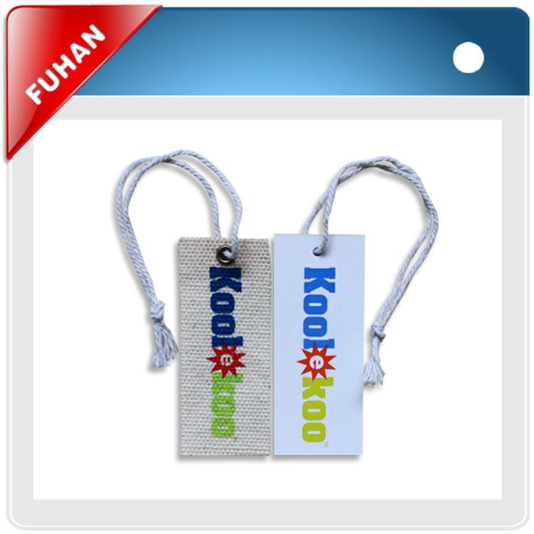 Wholesale Customized Exquisite Casual Garment Hangtags With Fabric