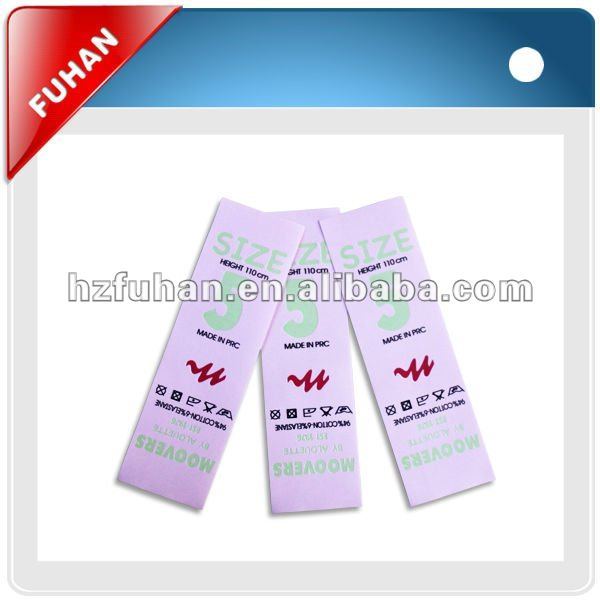 Fashion design high quality for garment paper hangtags