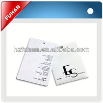 New clothing tags labels paper hangtag