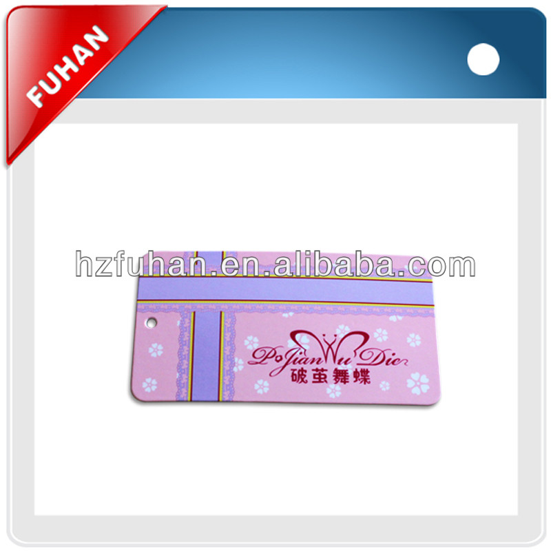 2013 Best Quality hangtags 2013 printing for garments
