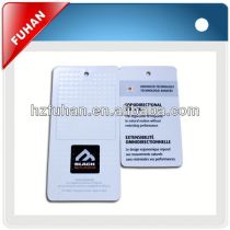 Newest design directly factory cloth double tags label