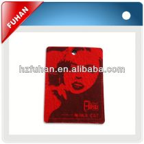 Newest design directly factory paper hangtag for dress