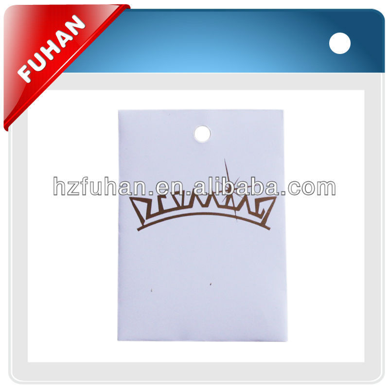 Fashionable Custom double-sided printing hang tags for clothing
