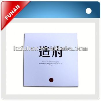 Newest design directly factory paper label for clothes and belt