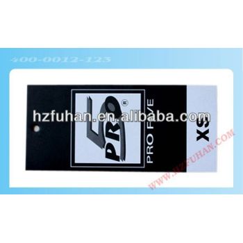 2013 directly factory casual garment hangtag with fabric
