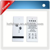 2014 all kinds of directly factory hangtag for shirt
