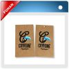 craft Paper apparel hang tag and Garment swing tags