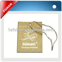paper kraft paper hang tag with eyelet for clothing