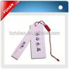 paper hang tag plastic loop for clothing
