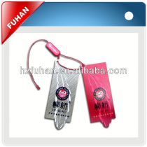 Paper and hang tag plastic cord