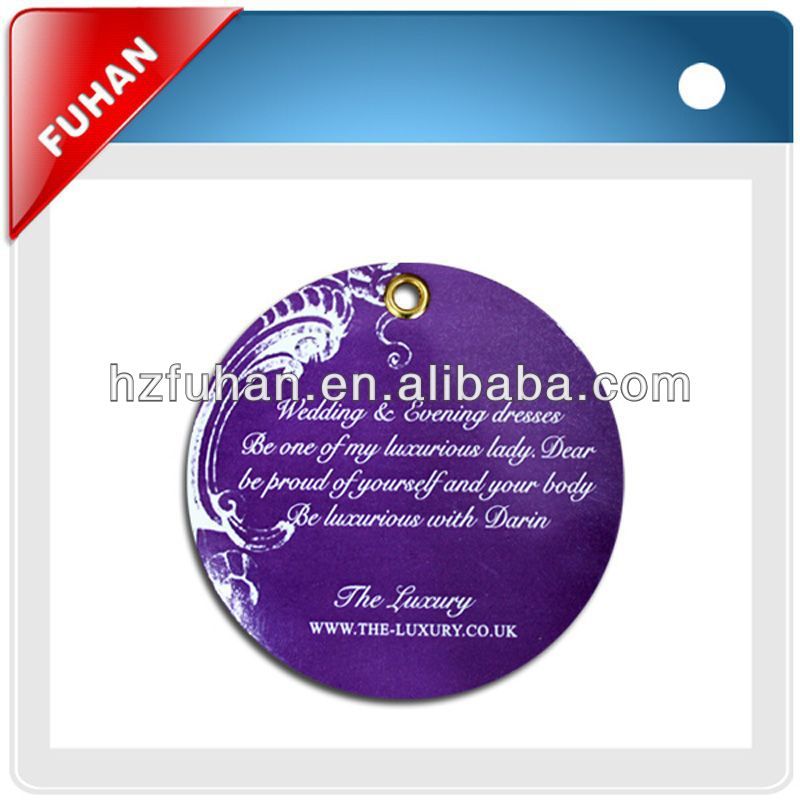 2013 brand cosmetic hang tag labels