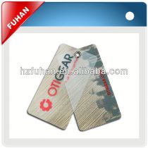 2013 Best Quality brilliant hangtags printing for garments