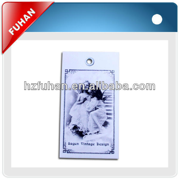 Novel clear plastic hangtags with string for jeans