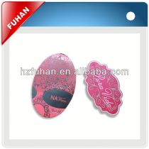 2013 hot sale plastic hang tag with hook and wax cord