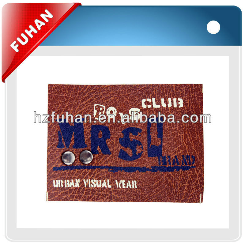 China directly factory produce custom leather labels