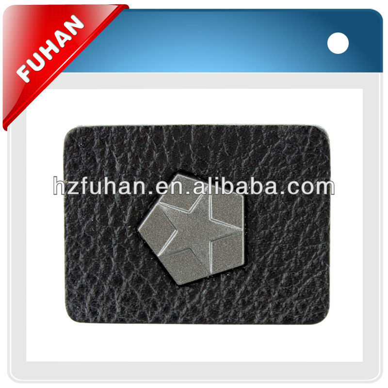 Manufacturers to provide professional high grade fashionable leather patch with printed logo