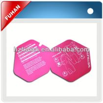 Direct Manufacturer high quality and beautiful appearance hangtags with eyelet