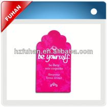 Factory specializing in the production of high grade apparel fabric hang tag