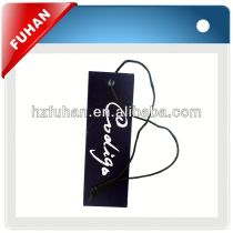 2013 newest fashionable general beautiful cardboard hang tags with string in apparel