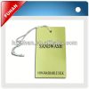 2013 newest fashionable hang tag for trousers for garments
