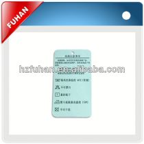 2013 Best Quality paper garment hangtag of printing for garments