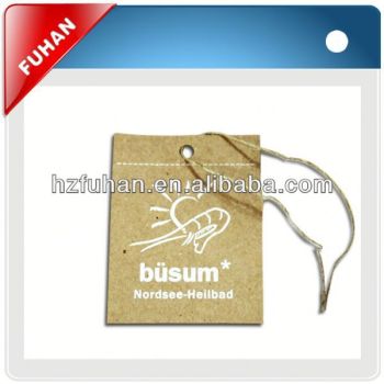 Hot sale high quality garments hangtags with eyelet