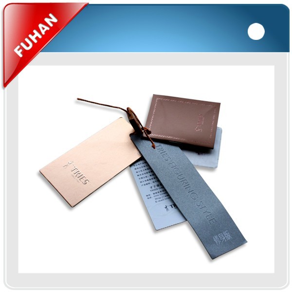 Silver Screen Printing Kraft Paper Tag With Accessories