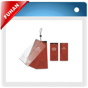 PVC transparent hang tag with personalized design