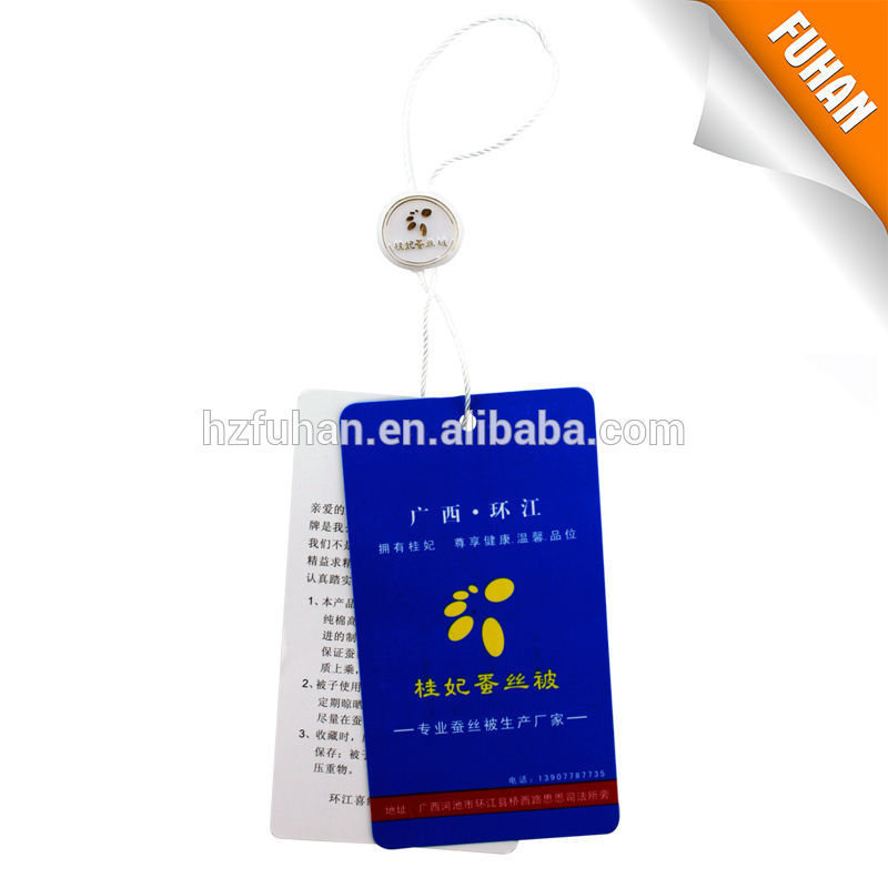 2014 factory price,specialty paper,waterproof,eco-friendly hang tag with string for garment/shoes/bag/toy/hat