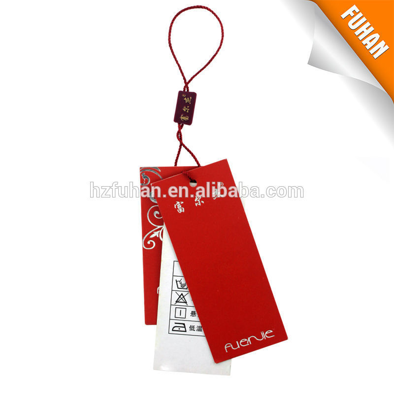 2014 fashional various material hole punched cardboard hangtag