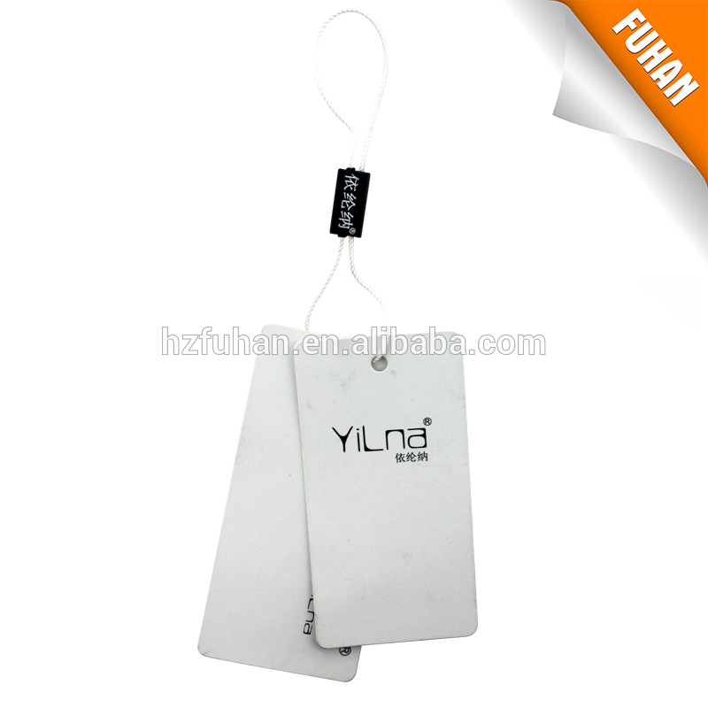 Custom order design die cut hang tag for garment
