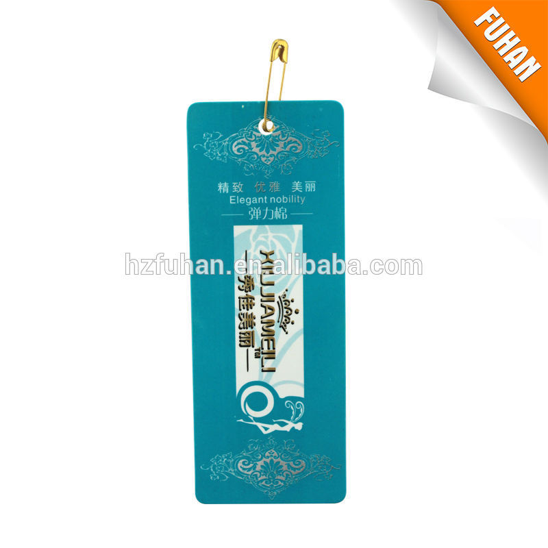 Personalized garment hang tags for clothing