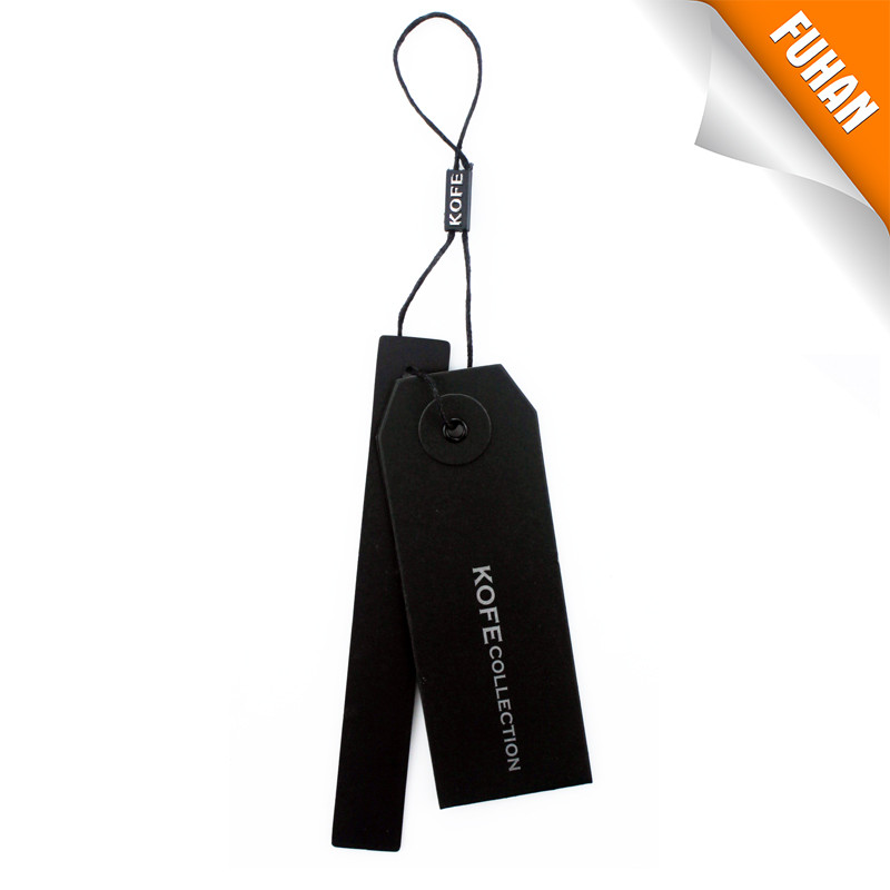 2014 Creative unique paper hang tags with nylon string for garment