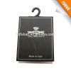 2014 Factory promotional art paper hang tag with center folding for socks/glove