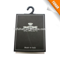 2014 Factory promotional art paper hang tag with center folding for socks/glove